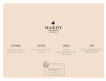 Tablet Screenshot of hardycognac.fr